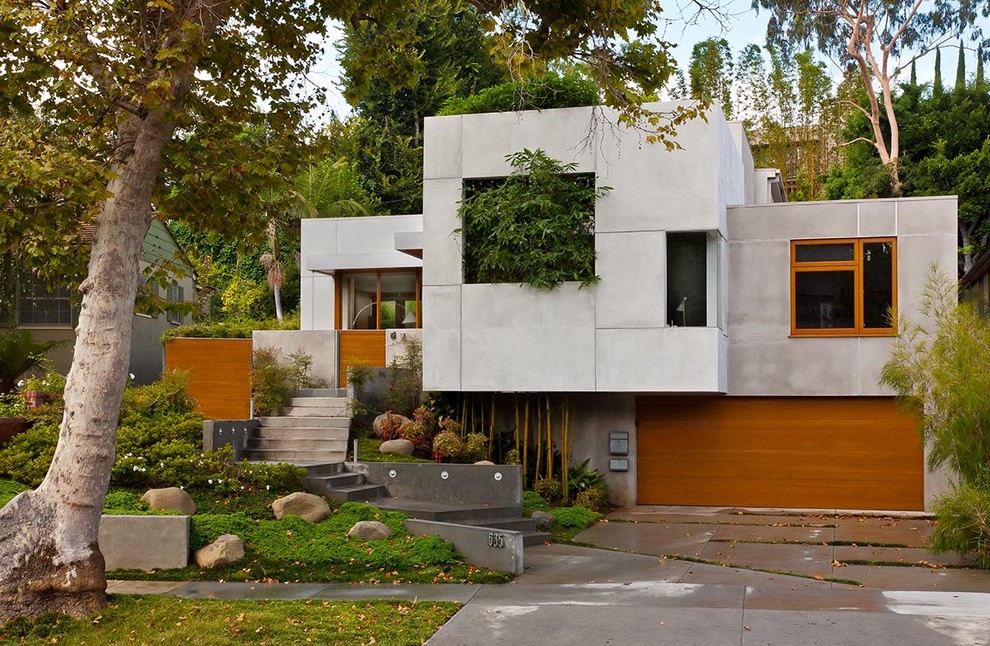 Casa moderna con piscina giardino e cucina esterna architettura design Case moderne con piscina