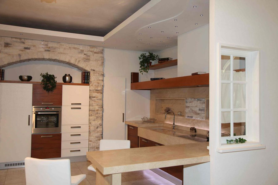 30 foto di cucine in muratura moderne for Casa moderna cucina