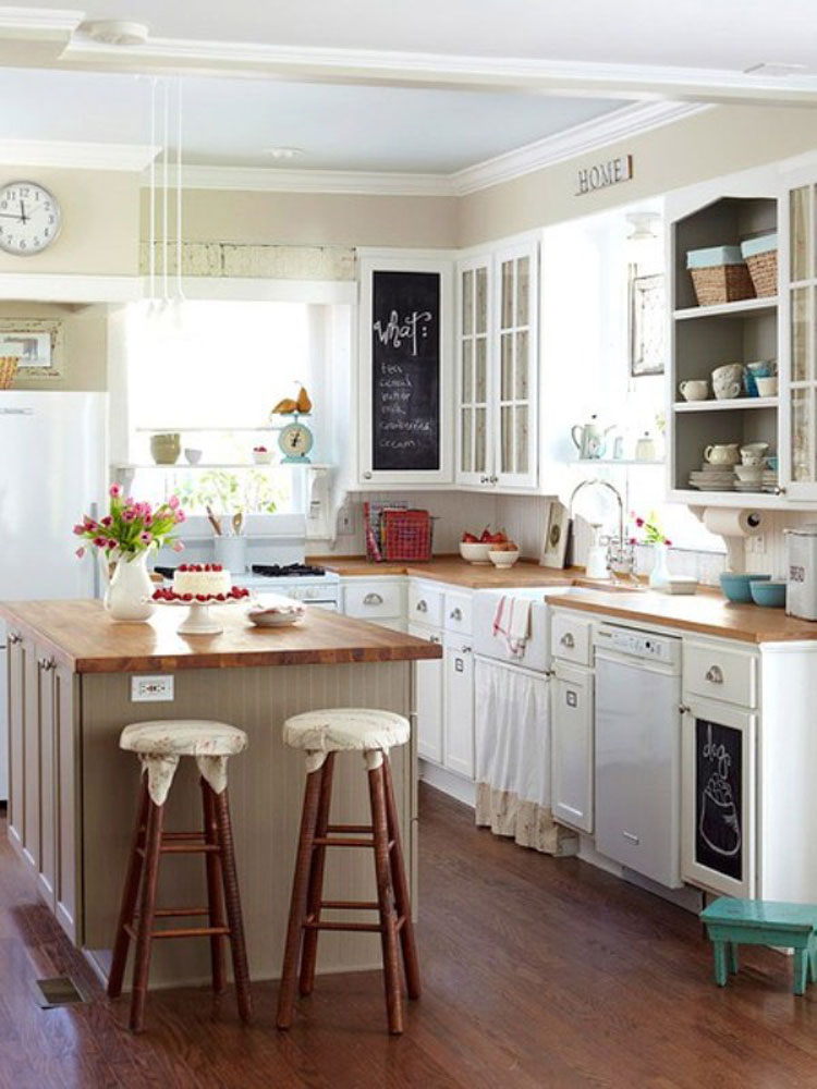 30 piccole cucine funzionali e adorabili per idee di arredo ... Cucine piccole con mobili grigi