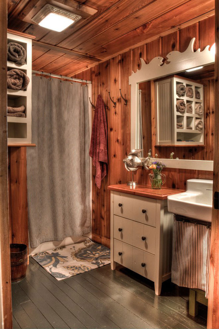 Foto di 25 bagni rustici per idee di arredo con questo stile ...
