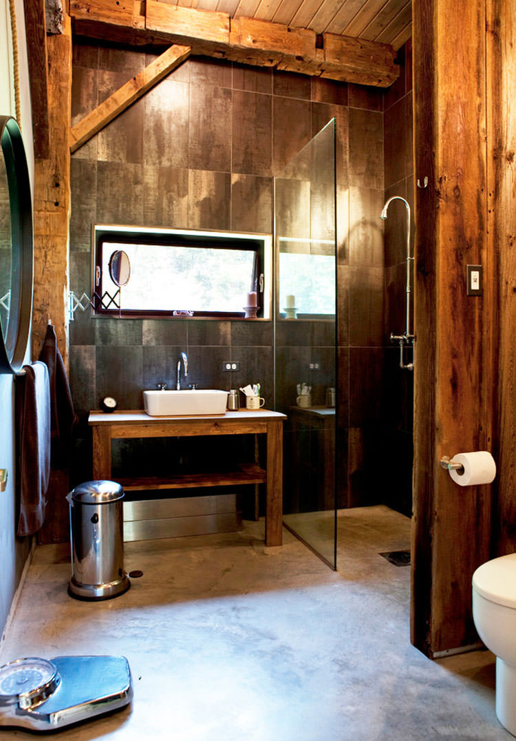 Foto di 25 bagni rustici per idee di arredo con questo stile ...