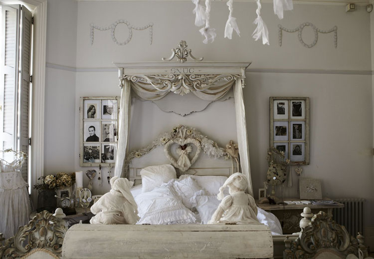 40 esempi di arredamento shabby chic per la camera da letto ... Colori da usare x cameretta shabby chic