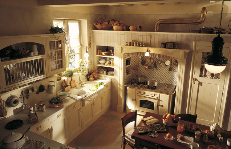 Cucine shabby chic: 30 idee per arredare casa in stile provenzale ... Cucine strette e lunghe