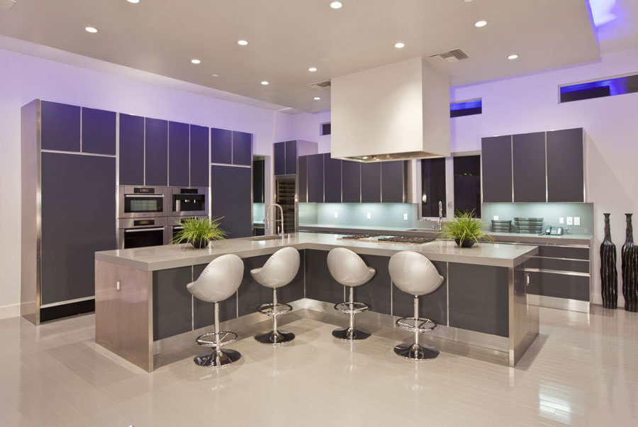 20 foto di cucine con isola con lato bar per la colazione ... Cucina per bar