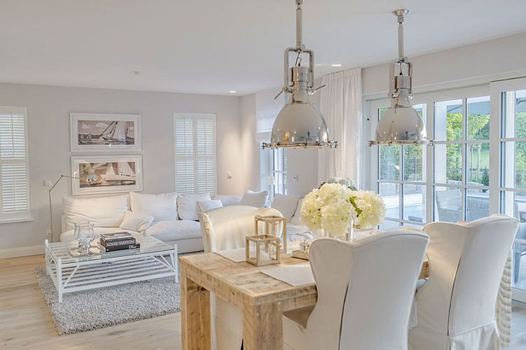 Colori pareti shabby chic: guida alle tinte che definiscono lo stile ... Colori pareti sala da pranzo