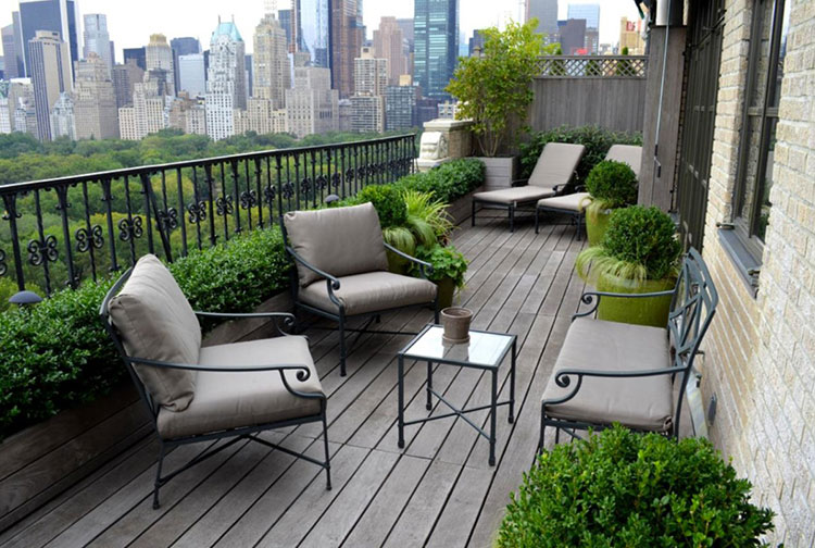 Arredamento per balconi: semplici idee per piccoli spazi ... Balcone disegno Minimalistas
