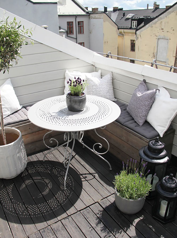 Arredamento per balconi: semplici idee per piccoli spazi ... Balcone disegno Minimalistas