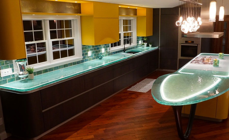 Bellissimi e particolari top per cucine in diversi materiali ... Top cucina in vetro