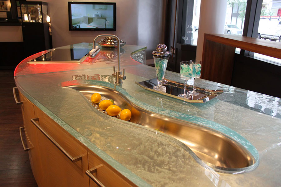 Bellissimi e particolari top per cucine in diversi materiali ... Top cucina in vetro