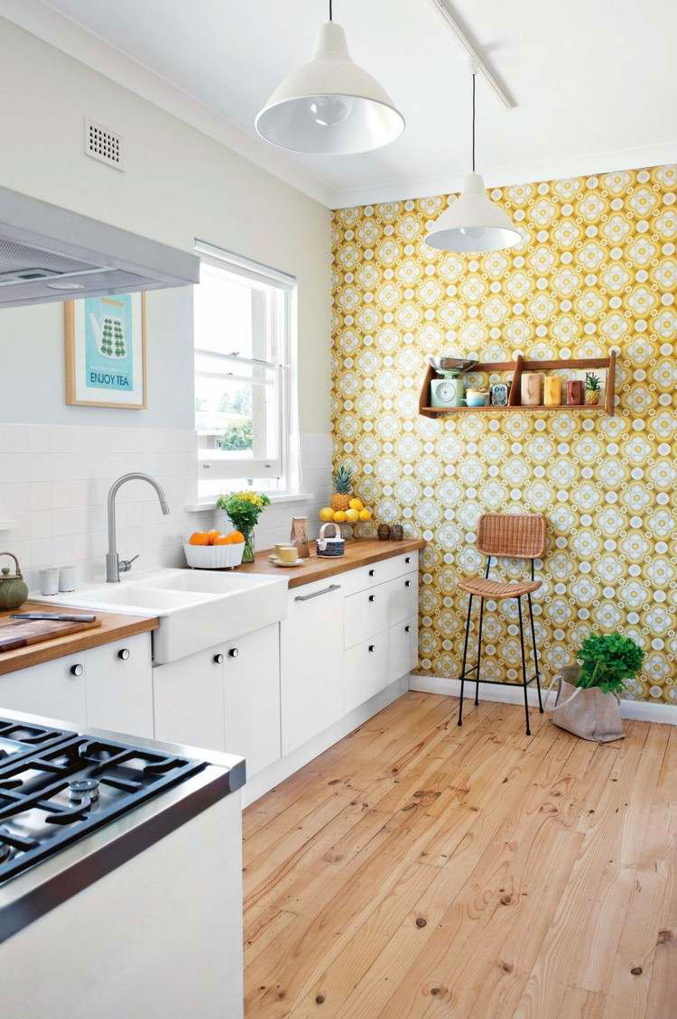 30 originali decorazioni per pareti di cucina in diversi stili ...