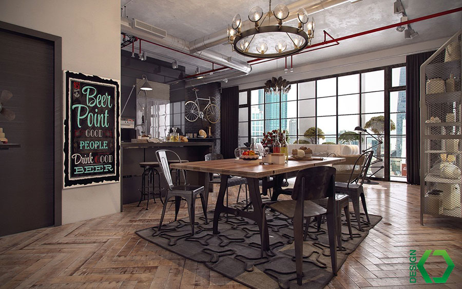 Awesome arredamento stile industriale pictures amazing house ... Arredamento stile industriale roma