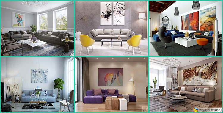 Quadri per soggiorno moderno: le ultime tendenze di design ... Soggiorni moderni di design