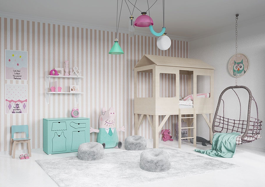 Come arredare la cameretta di una bimba: 20 idee originali ... Idee arredo cameretta