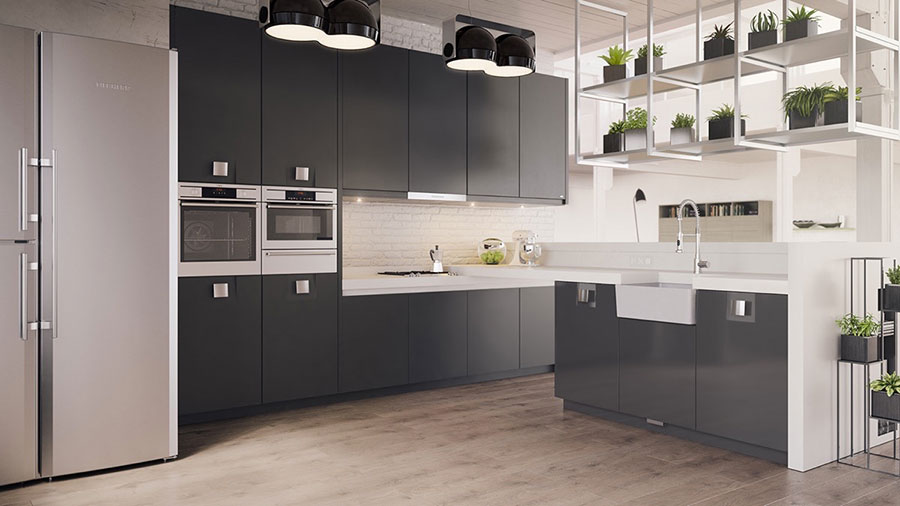 Cucina bianca e nera: eccovi 20 modelli dal design moderno ... Cucine bianche e nere