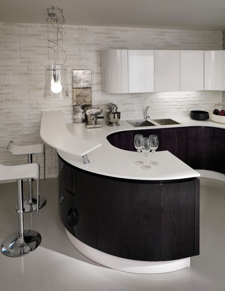 Cucina bianca e nera: eccovi 20 modelli dal design moderno ... Cucine bianche e nere