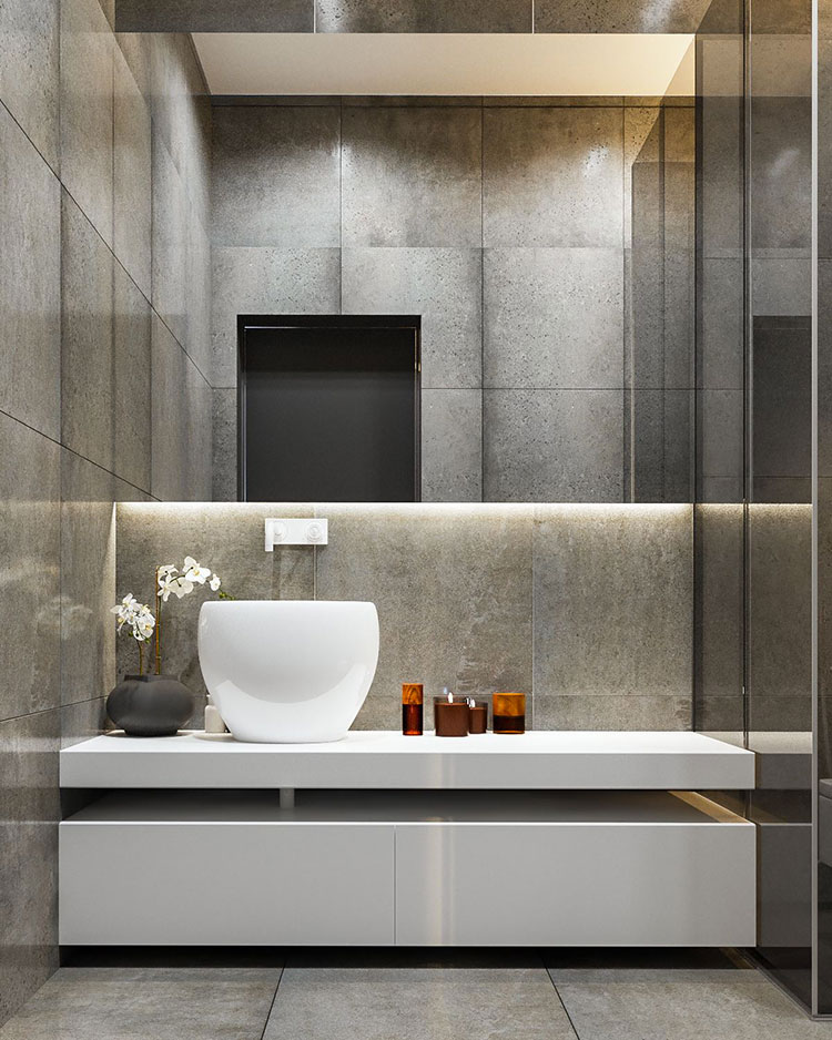 Bagni minimal tanti esempi di arredo dal design for Arredo bagno minimal
