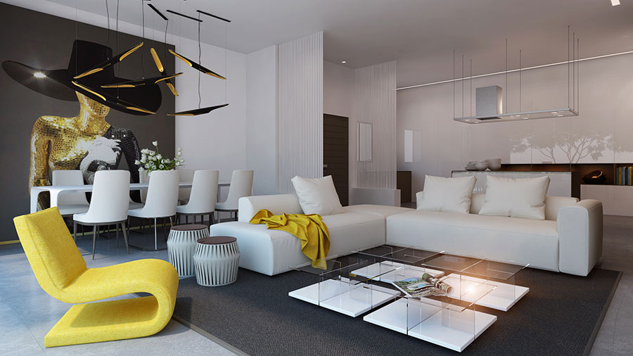 Come arredare open space cucina soggiorno: ecco 40 idee ... Come arredare il salotto moderno