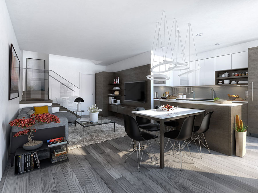 Come arredare open space cucina soggiorno: ecco 40 idee fotografiche ... Idee cucina soggiorno