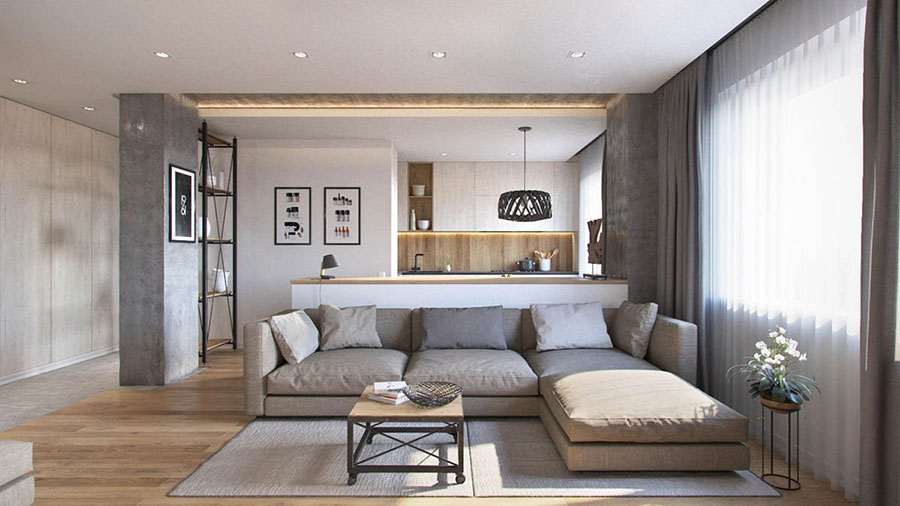Come arredare una casa di 70 mq: ecco 3 progetti sorprendenti ... Progetto appartamento 70 mq