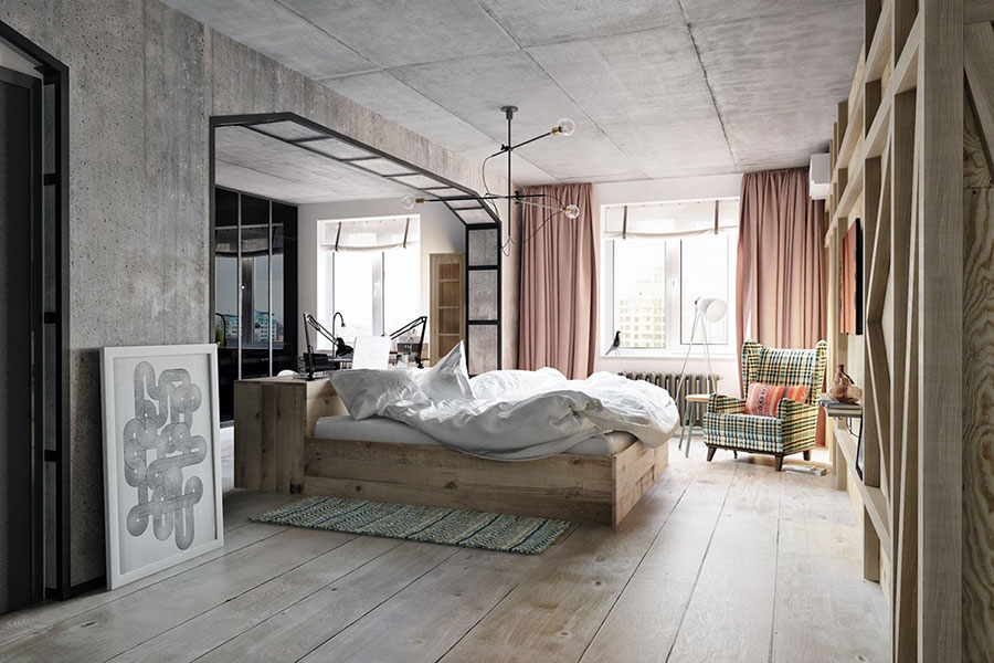 25 idee per arredare una camera da letto in stile industriale Camera da letto industriale