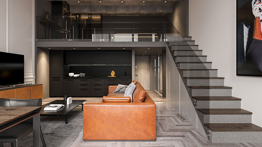 Arredare loft con soppalco: idee e progetti dal design sorprendente ... Idee arredamento soppalco