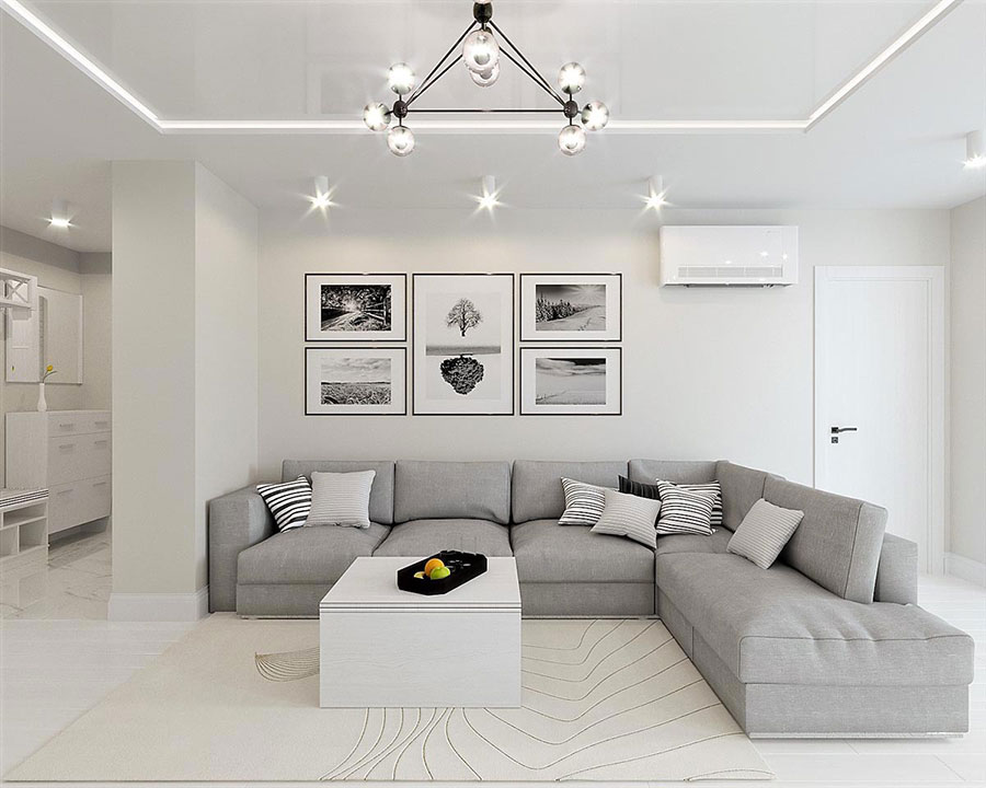 Decor For Grey And White Living Room