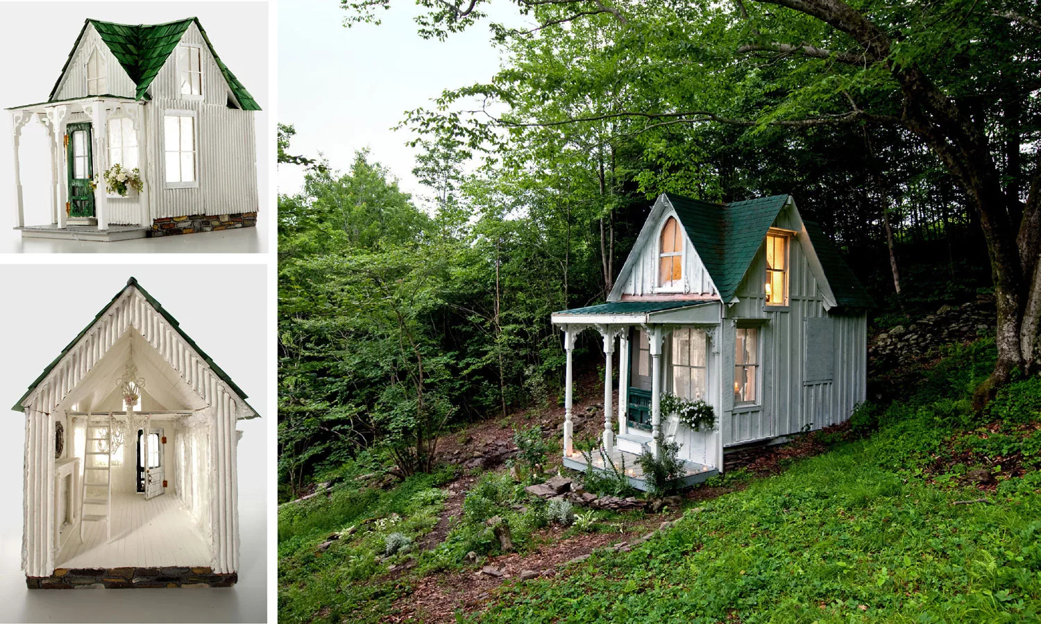 Foto del mini cottage costruito a New York