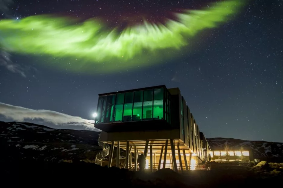 Design del bar Northern Lights in Islanda