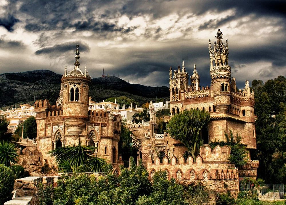 Immagine del castello di Colomares in Spagna