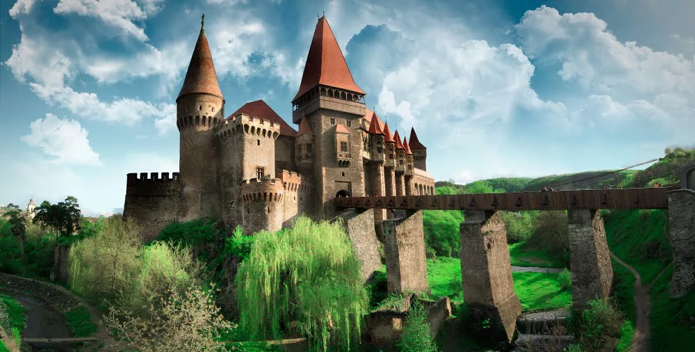 Immagine del castello Hunyad in Romania