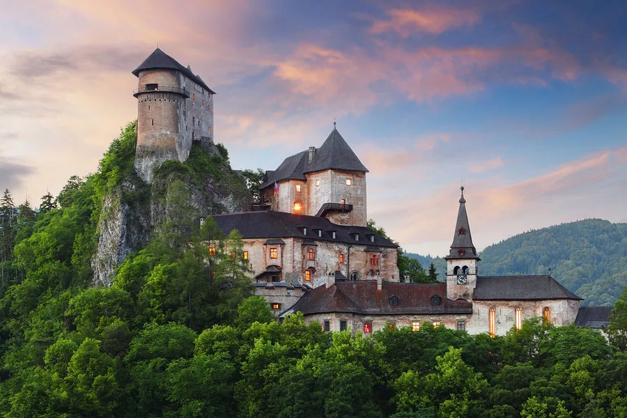 Immagine del castello di Orava in Slovacchia