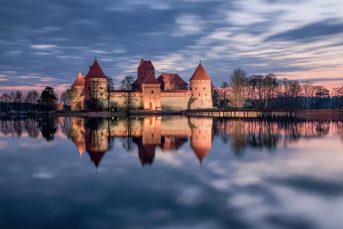 Immagine del castello di Trakai in Lituania