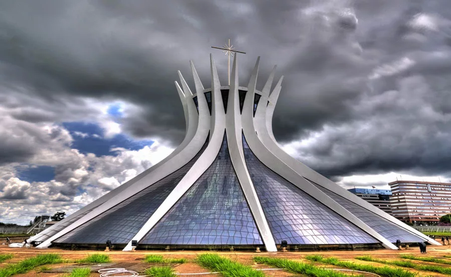 Foto della cattedrale di Brasilia in Brasile