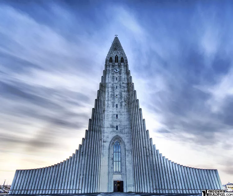 Foto della chiesa di Hallgrimur in Islanda