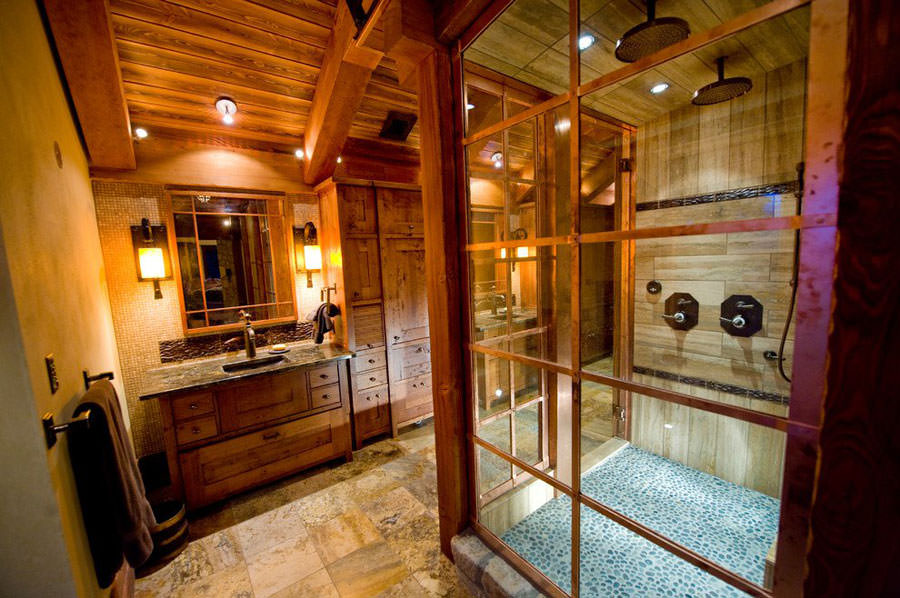 Foto di 25 bagni rustici per idee di arredo con questo stile ... Arredo bagno idee