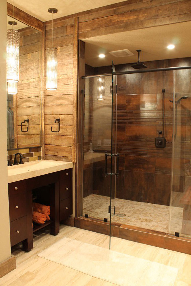 Foto di 25 bagni rustici per idee di arredo con questo stile ... Bagni rustici piccoli