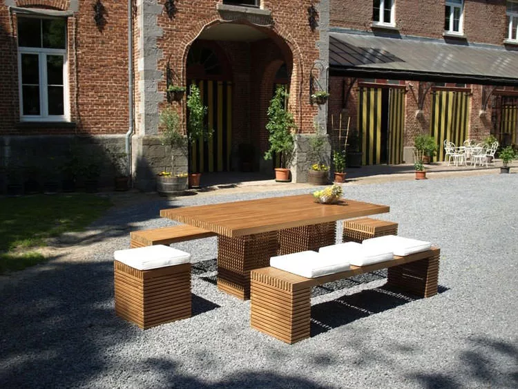 Foto del tavolo da giardino in legno n.33