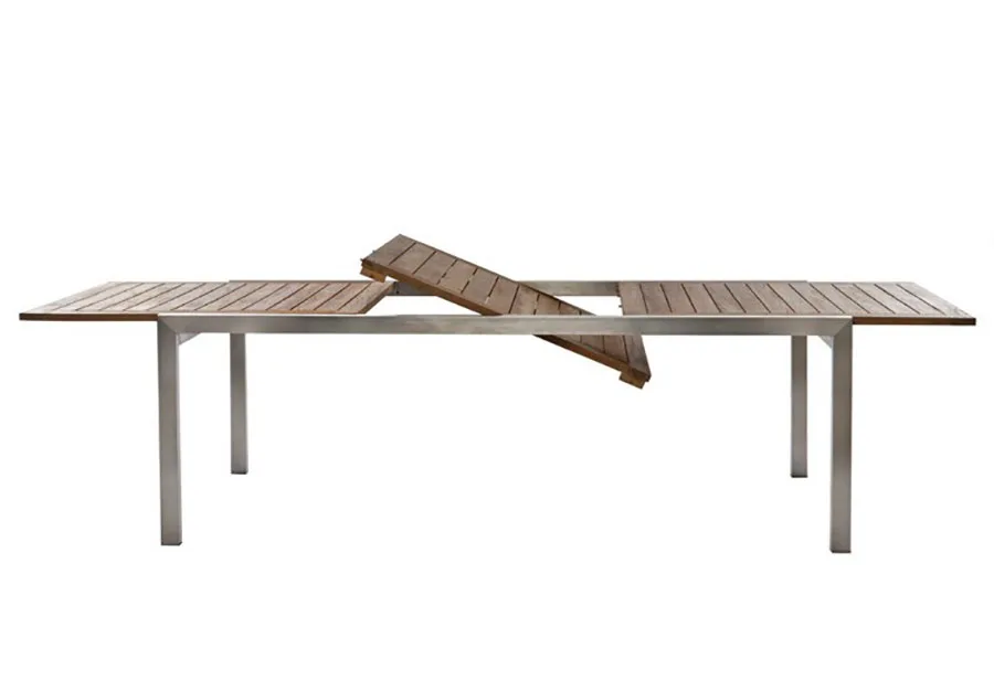 Modello di tavolo da giardino in legno allungabile n.07