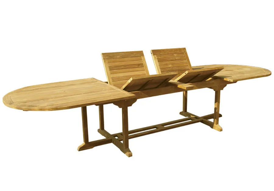 Modello di tavolo da giardino in legno allungabile n.09