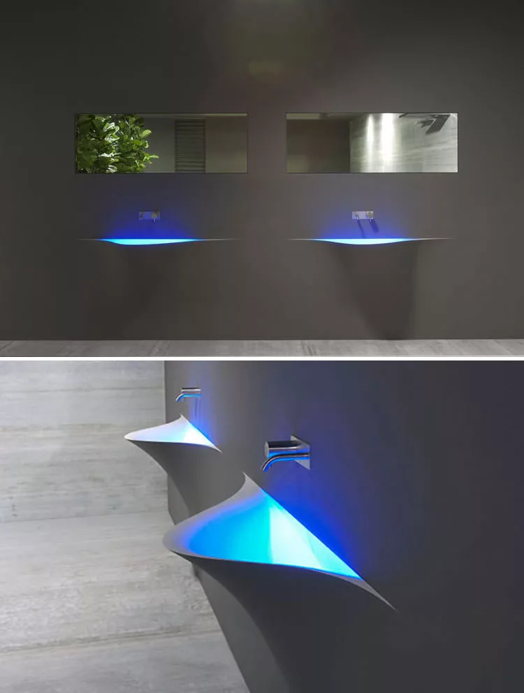 Lavandino futuristico per bagno moderno n.03