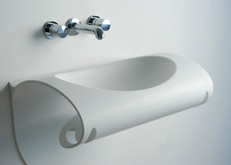 Lavandino futuristico per bagno moderno n.07