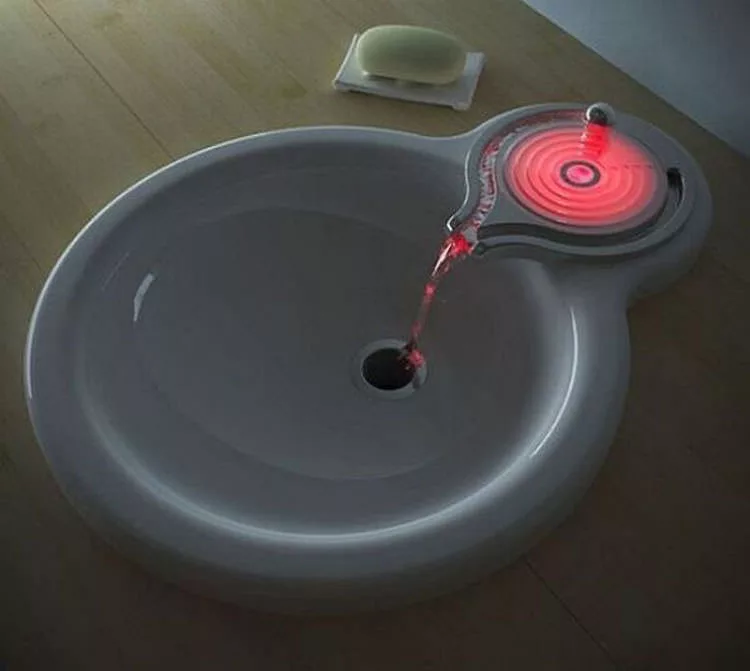 Lavandino futuristico per bagno moderno n.15