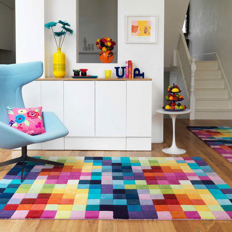 Tappeto Colorato Per Bambini Con Posti Seduta - 2,1x3,7 M - Antimicrobico E Antiscivolo