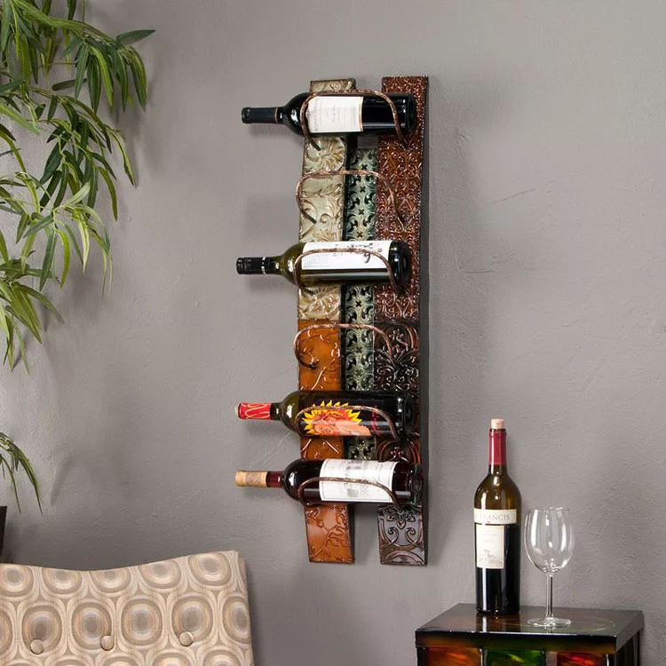 Modello di portabottiglie di vino da parete n.13