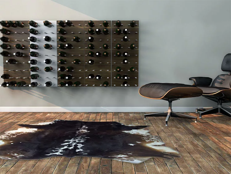 Modello di portabottiglie di vino da parete n.14
