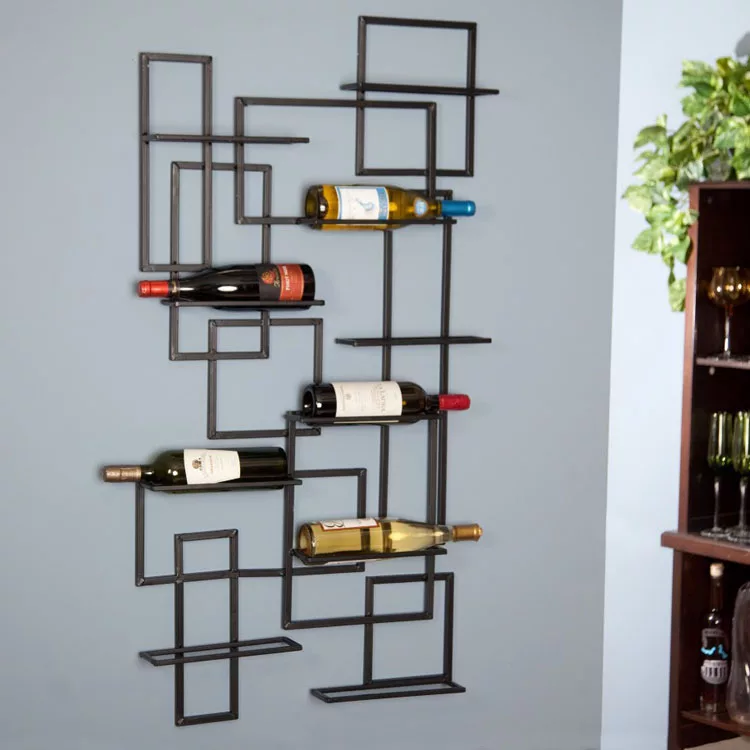 Modello di portabottiglie di vino da parete n.25