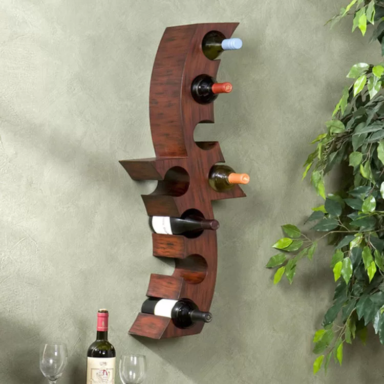 Modello di portabottiglie di vino da parete n.47