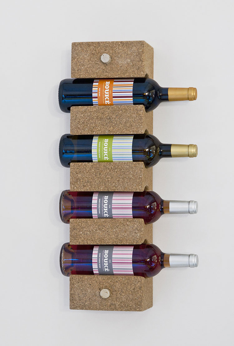 Modello di portabottiglie di vino da parete n.49