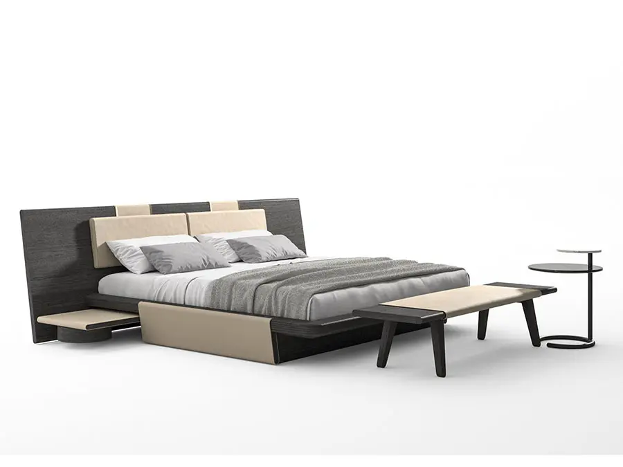 Modello di letto in legno massello n.01