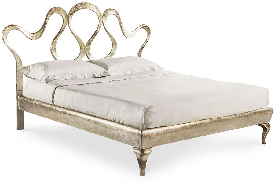 Modello di letto matrimoniale in ferro battuto di design n.25